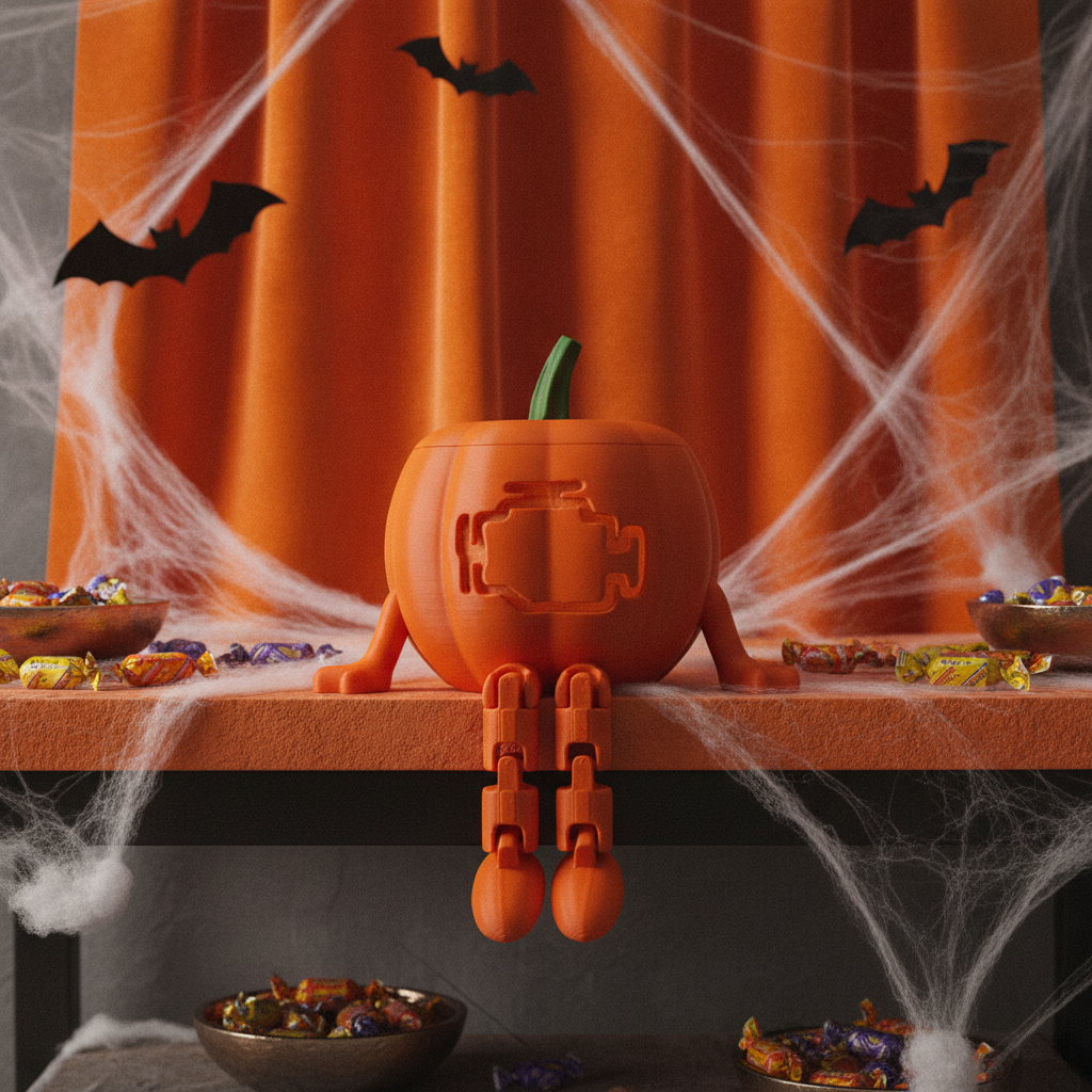 Check Engine Pumpkin Buddy