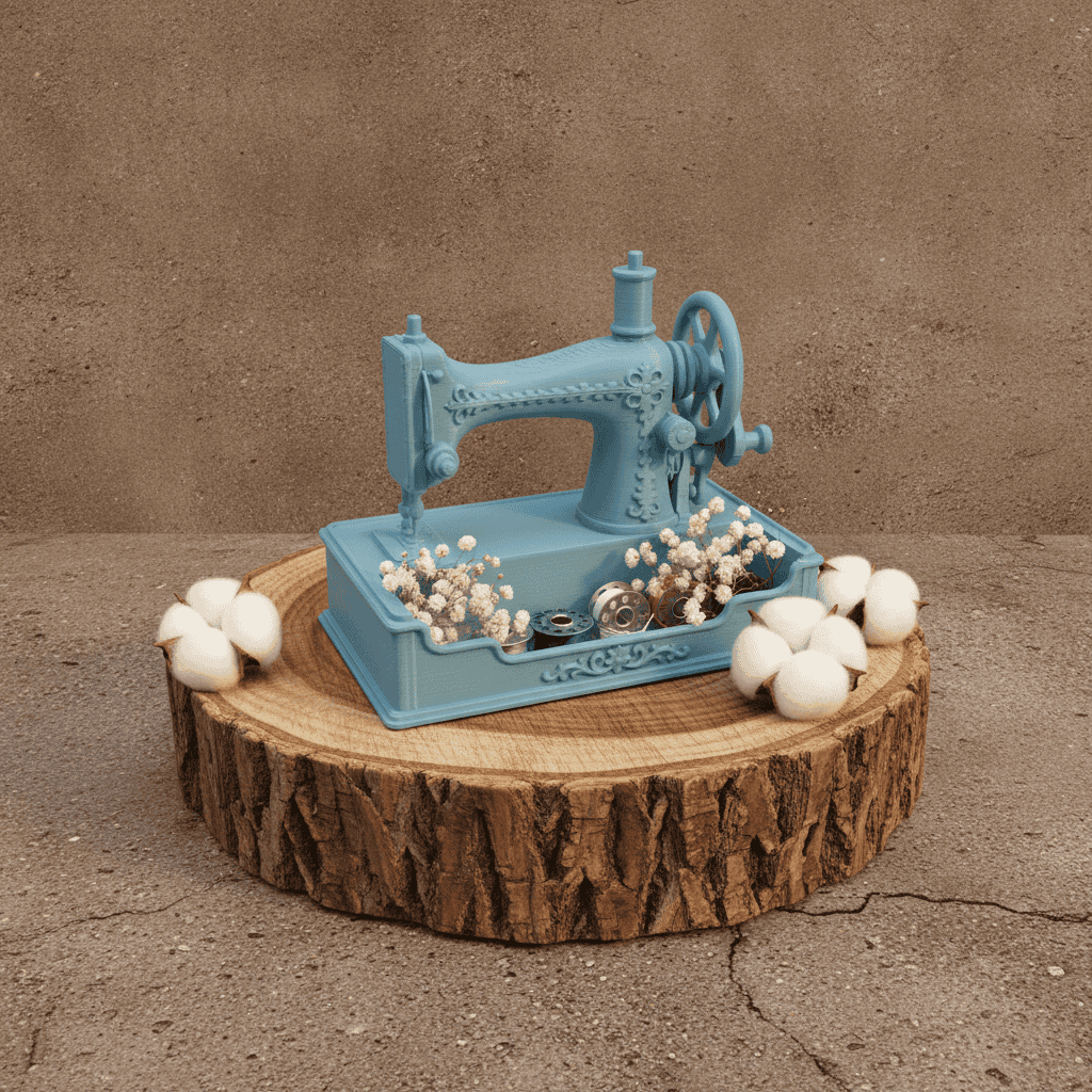 Sewing Machine Business Card Holder