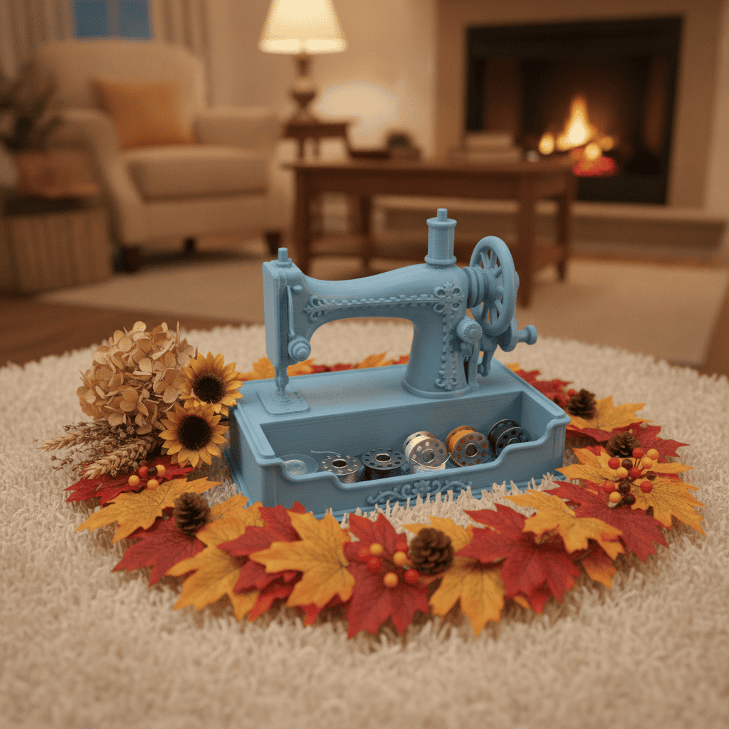 Sewing Machine Business Card Holder