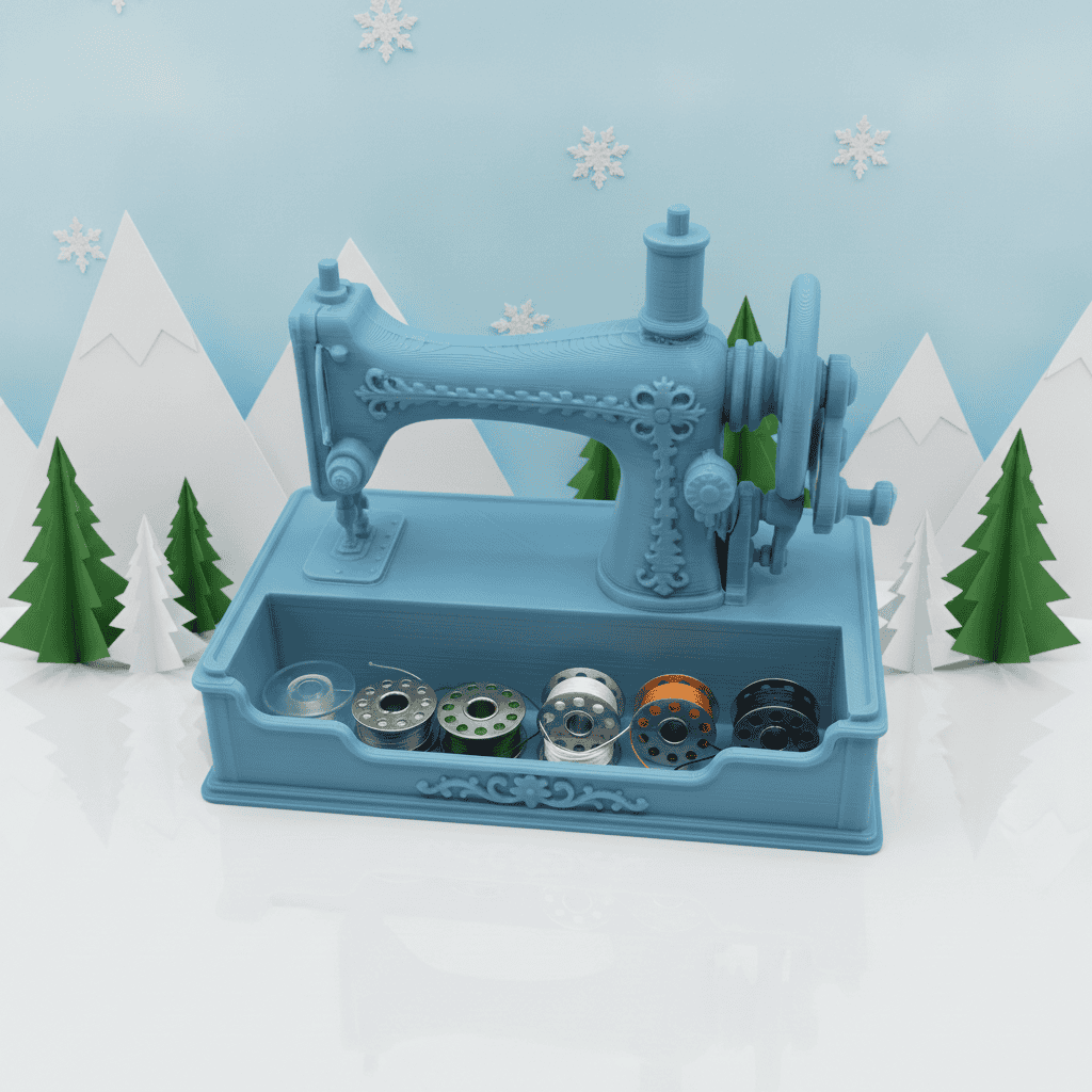Sewing Machine Business Card Holder