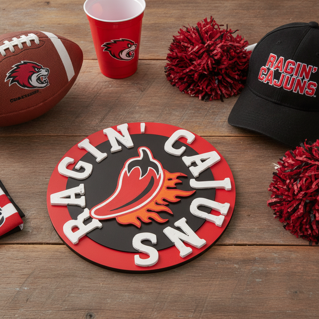 ULL - Ragin' Cajuns Coaster Set